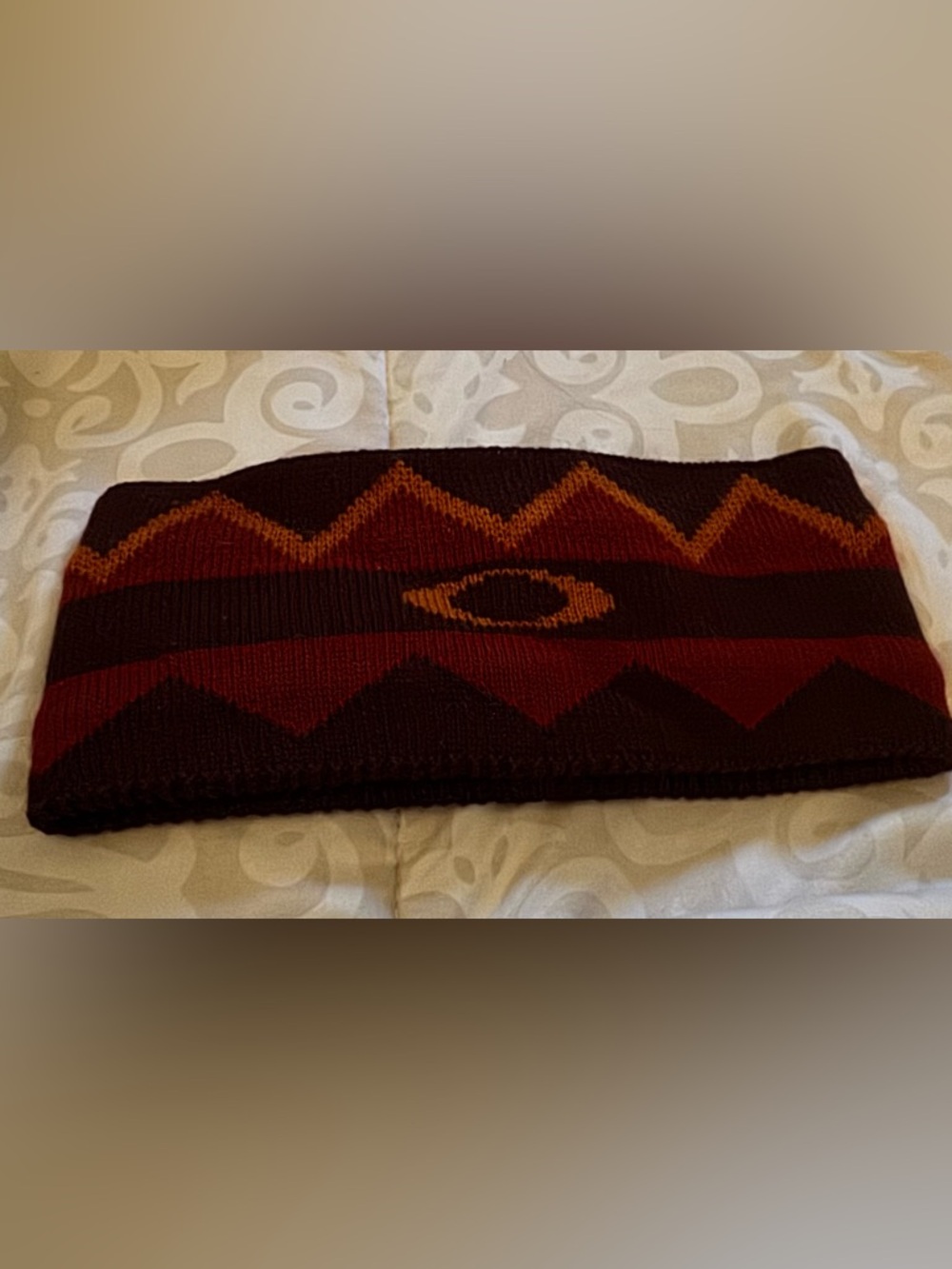 Oakley Nordic Headband in official color GrenacheNorway patten Burgundy&Mustard